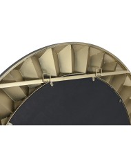 Specchio da parete Home ESPRIT Dorato Moderno 110,5 x 5,5 x 110,5 cm