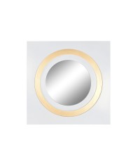 Specchio da parete Home ESPRIT Dorato Moderno 110,5 x 5,5 x 110,5 cm