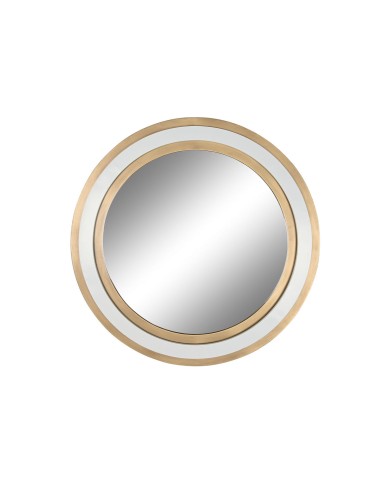 Specchio da parete Home ESPRIT Bianco Dorato 108 x 5,5 x 108 cm