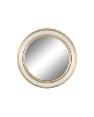 Specchio da parete Home ESPRIT Bianco Dorato 108 x 5,5 x 108 cm