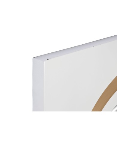 Specchio da parete Home ESPRIT Bianco Dorato 90 x 4 x 90 cm