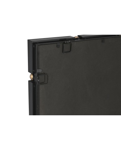 Specchio da parete Home ESPRIT Nero Dorato 64,5 x 5 x 96,5 cm