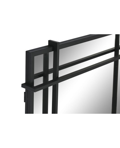 Specchio da parete Home ESPRIT Nero Moderno 65 x 6 x 95 cm