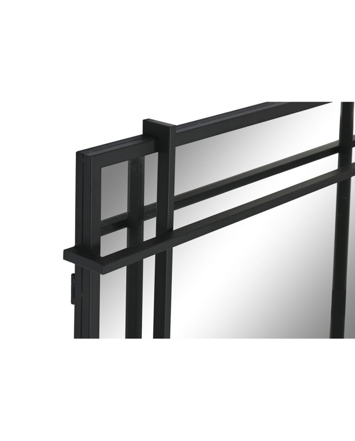 Specchio da parete Home ESPRIT Nero Moderno 65 x 6 x 95 cm