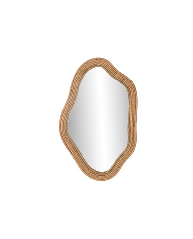 Specchio da parete Home ESPRIT Naturale Città 51 x 2 x 81 cm