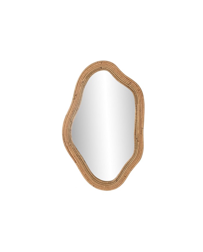 Specchio da parete Home ESPRIT Naturale Città 51 x 2 x 81 cm