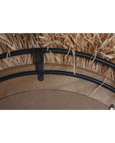 Specchio da parete Home ESPRIT Naturale Tropicale 80 x 4 x 80 cm