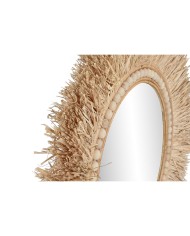 Specchio da parete Home ESPRIT Naturale Tropicale 80 x 4 x 80 cm Specchio da parete Home ESPRIT Naturale Tropicale 80 x 4 x 80 cm