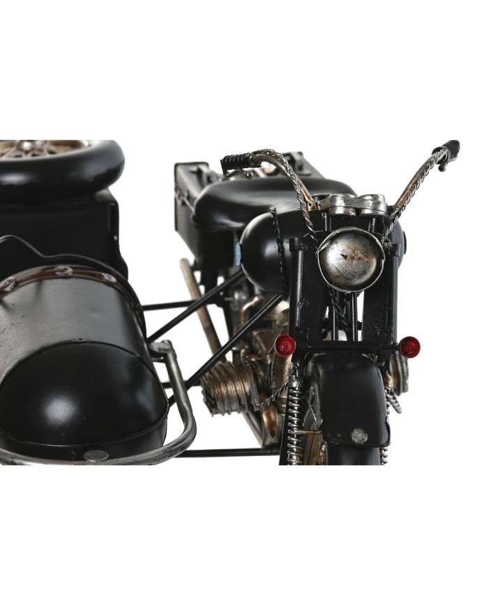 Statua Decorativa Home ESPRIT Nero Argentato Vintage Sidecar 35 x 24 x 16,5 cm