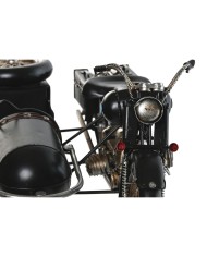 Statua Decorativa Home ESPRIT Nero Argentato Vintage Sidecar 35 x 24 x 16,5 cm