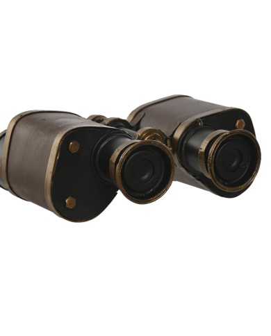Statua Decorativa Home ESPRIT Marrone Bronce Binocolo Vintage 17,5 x 16 x 7 cm