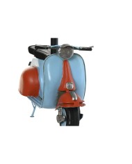 Lampada da tavolo Home ESPRIT Azzurro Arancio Lino Metallo 31 x 15 x 34 cm