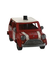 Lampada da tavolo Home ESPRIT Bianco Rosso Lino Metallo 20 x 14 x 27 cm