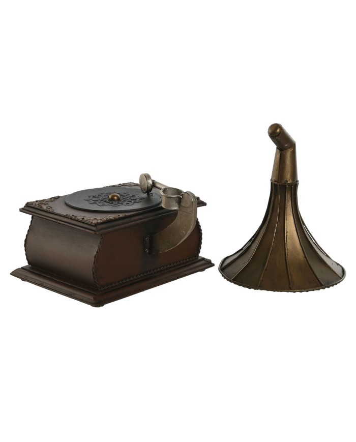 Statua Decorativa Home ESPRIT Bronce Vintage 17 x 17,5 x 22 cm