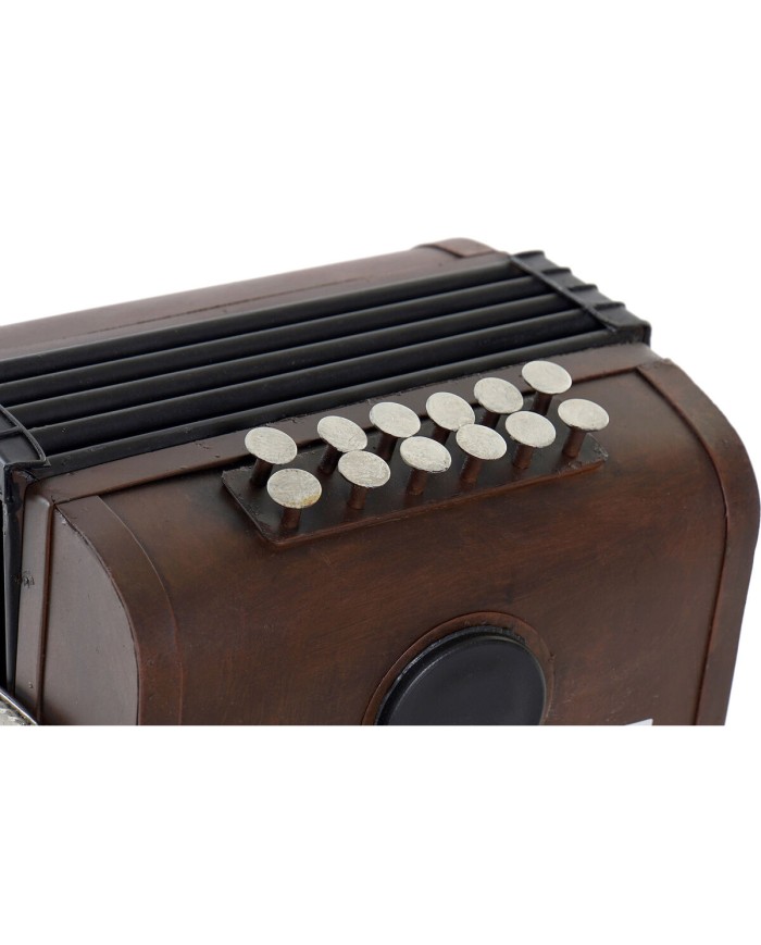 Statua Decorativa Home ESPRIT Bianco Marrone Nero Argentato Vintage 18,5 x 24 x 12 cm