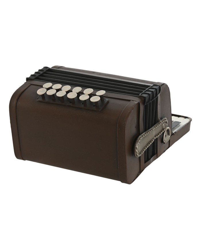 Statua Decorativa Home ESPRIT Bianco Marrone Nero Argentato Vintage 18,5 x 24 x 12 cm