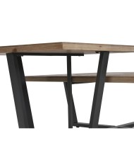 Tavolino da Caffè Home ESPRIT Nero Naturale Metallo Legno di abete 118 x 78 x 45 cm