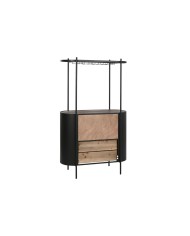 Portabottiglie Home ESPRIT Nero Naturale Metallo Abete 90 x 36 x 150 cm Portabottiglie Home ESPRIT Nero Naturale Metallo Abete 90 x 36 x 150 cm