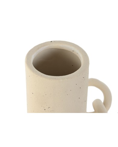 Vaso Home ESPRIT Bianco Ceramica Gres Moderno 22 x 20 x 30 cm Vaso Home ESPRIT Bianco Ceramica Gres Moderno 22 x 20 x 30 cm