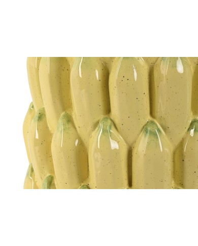 Vaso Home ESPRIT Giallo Ceramica Gres Tropicale 25 x 25 x 38 cm Vaso Home ESPRIT Giallo Ceramica Gres Tropicale 25 x 25 x 38 cm