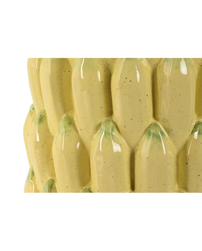 Vaso Home ESPRIT Giallo Ceramica Gres Tropicale 25 x 25 x 38 cm Vaso Home ESPRIT Giallo Ceramica Gres Tropicale 25 x 25 x 38 cm