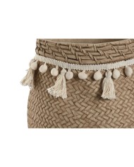 Set di vasi da fiori Home ESPRIT Marrone Chiaro Cemento Tropicale 30 x 29 x 25 cm Set di vasi da fiori Home ESPRIT Marrone Chiaro Cemento Tropicale 30 x 29 x 25 cm