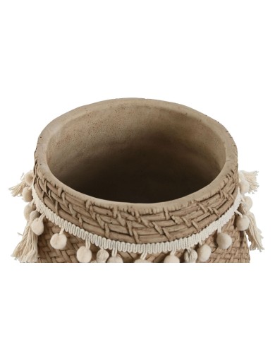 Set di vasi da fiori Home ESPRIT Marrone Chiaro Cemento Tropicale 30 x 29 x 25 cm Set di vasi da fiori Home ESPRIT Marrone Chiaro Cemento Tropicale 30 x 29 x 25 cm