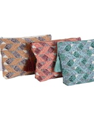 Necessaire da Viaggio Home ESPRIT Marrone Turchese Corallo 25 x 5 x 20 cm (3 Unità)