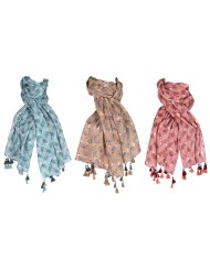 Fazzoletto Home ESPRIT Marrone Turchese Corallo (3 Unità)