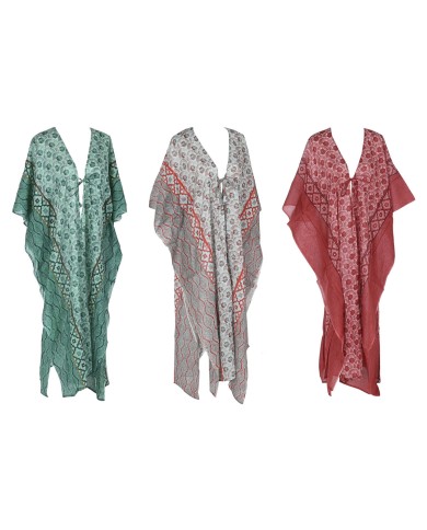 Pareo Home ESPRIT Rosso Verde Corallo (3 Unità)