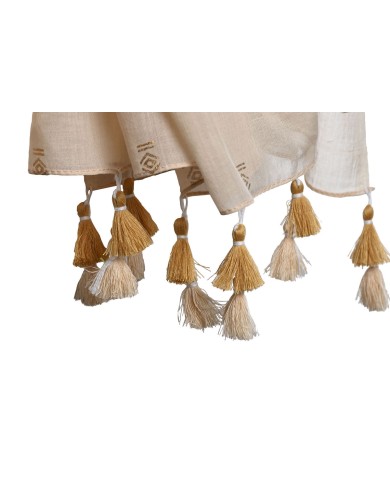 Fazzoletto Home ESPRIT Verde Beige Corallo (3 Unità) Fazzoletto Home ESPRIT Verde Beige Corallo (3 Unità)