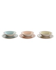 Set di Stoviglie Home ESPRIT Azzurro Porcellana Floreale 18 Pezzi 27 x 27 x 2 cm Set di Stoviglie Home ESPRIT Azzurro Porcellana Floreale 18 Pezzi 27 x 27 x 2 cm