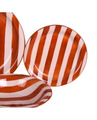 Servizio di Piatti Home ESPRIT Giallo Azzurro Rosso Gres Righe Mediterraneo 27,5 x 27,5 x 2,8 cm 18 Pezzi Servizio di Piatti Home ESPRIT Giallo Azzurro Rosso Gres Righe Mediterraneo 27,5 x 27,5 x 2,8 cm 18 Pezzi