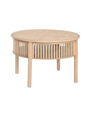 Tavolino da Caffè Home ESPRIT Marrone Naturale Legno di acacia 80 x 80 x 45 cm