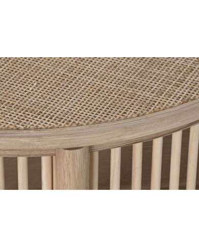 Tavolino da Caffè Home ESPRIT Naturale Legno di abete 75 x 75 x 49 cm