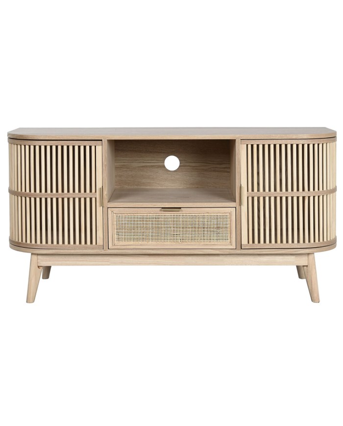 Mobile TV Home ESPRIT Dorato Naturale Rattan Abete 120 x 40 x 60 cm Mobile TV Home ESPRIT Dorato Naturale Rattan Abete 120 x 40 x 60 cm