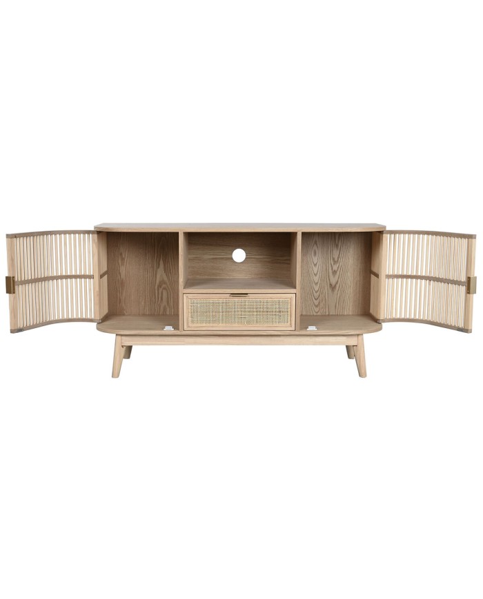 Mobile TV Home ESPRIT Dorato Naturale Rattan Abete 120 x 40 x 60 cm Mobile TV Home ESPRIT Dorato Naturale Rattan Abete 120 x 40 x 60 cm