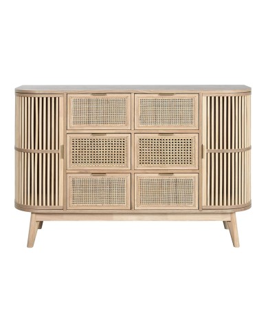 Cassettiera Home ESPRIT Dorato Naturale Abete 120 x 40 x 80 cm Cassettiera Home ESPRIT Dorato Naturale Abete 120 x 40 x 80 cm