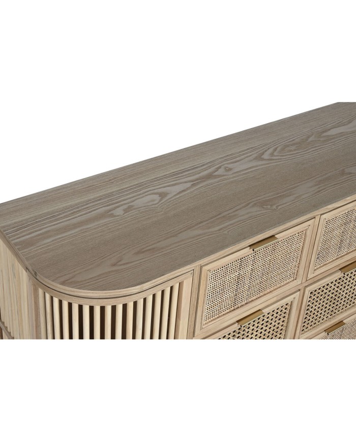 Cassettiera Home ESPRIT Dorato Naturale Abete 120 x 40 x 80 cm