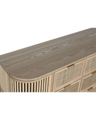 Cassettiera Home ESPRIT Dorato Naturale Abete 120 x 40 x 80 cm