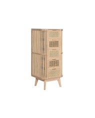 Cassettiera Home ESPRIT Bianco Naturale polipropilene Legno MDF 120 x 40 x 75 cm Cassettiera Home ESPRIT Bianco Naturale polipropilene Legno MDF 120 x 40 x 75 cm
