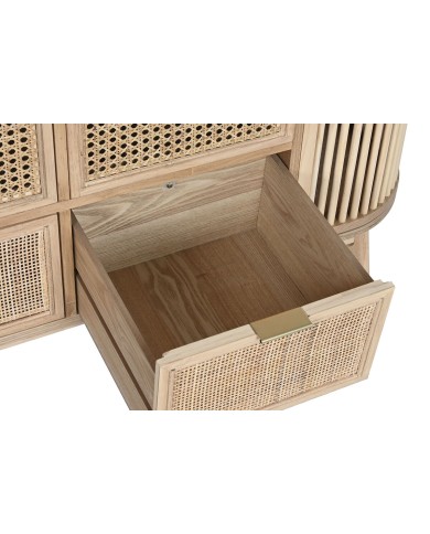 Cassettiera Home ESPRIT Dorato Naturale Abete 120 x 40 x 80 cm