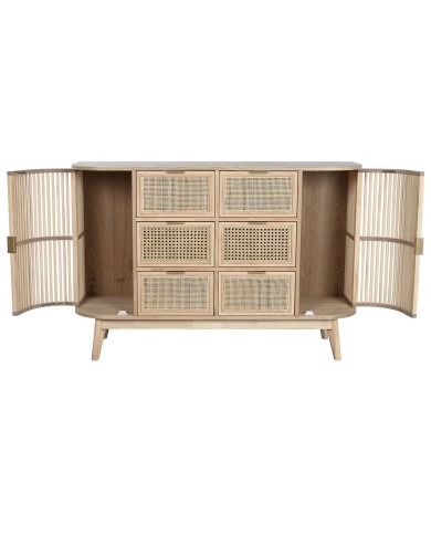 Cassettiera Home ESPRIT Dorato Naturale Abete 120 x 40 x 80 cm