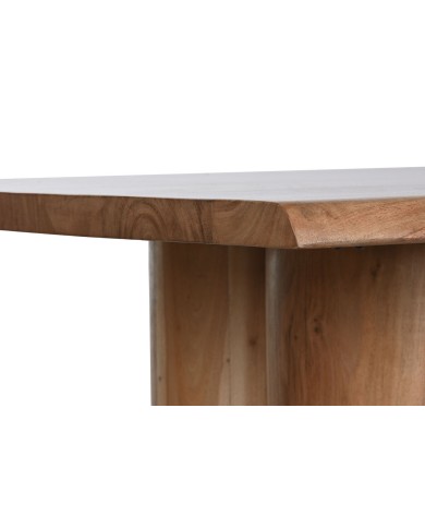 Tavolo da Pranzo Home ESPRIT Marrone Naturale Legno di acacia 200 x 100 x 76 cm