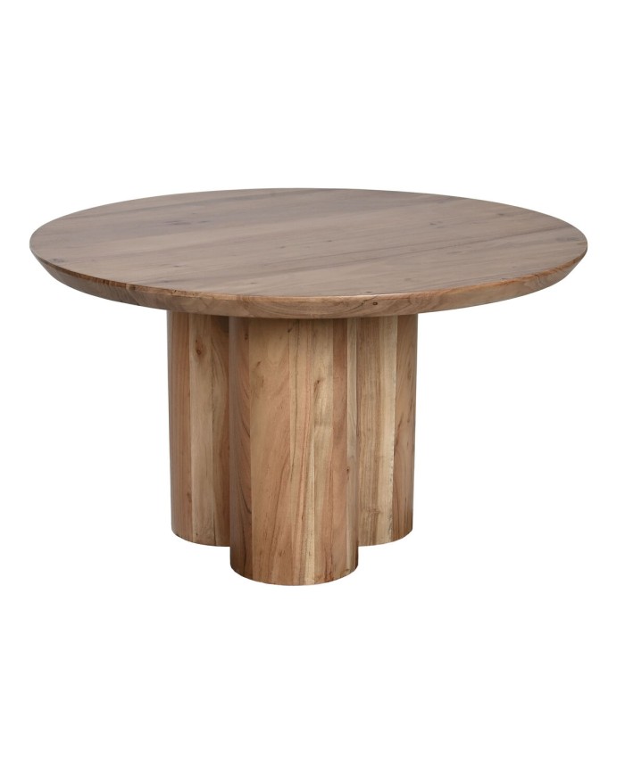 Tavolino da Caffè Home ESPRIT Marrone Naturale Legno di acacia 80 x 80 x 45 cm