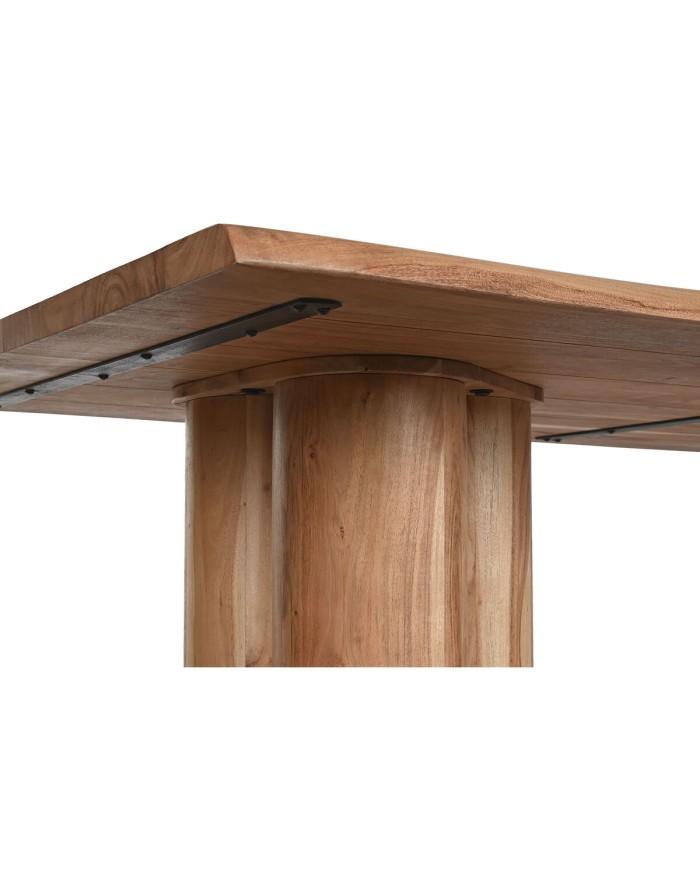 Tavolo da Pranzo Home ESPRIT Marrone Naturale Legno di acacia 200 x 100 x 76 cm Tavolo da Pranzo Home ESPRIT Marrone Naturale Legno di acacia 200 x 100 x 76 cm