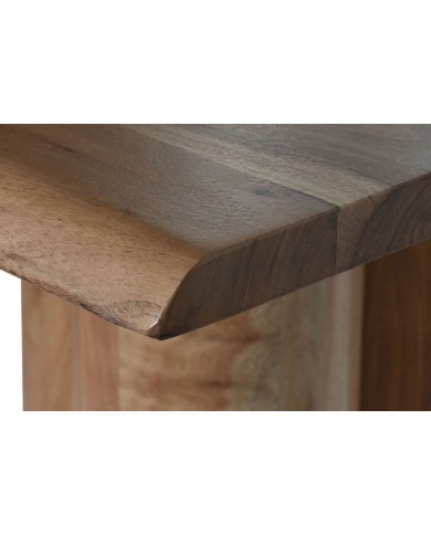 Tavolo da Pranzo Home ESPRIT Marrone Naturale Legno di acacia 200 x 100 x 76 cm