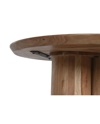 Tavolino da Caffè Home ESPRIT Marrone Naturale Legno di acacia 80 x 80 x 45 cm