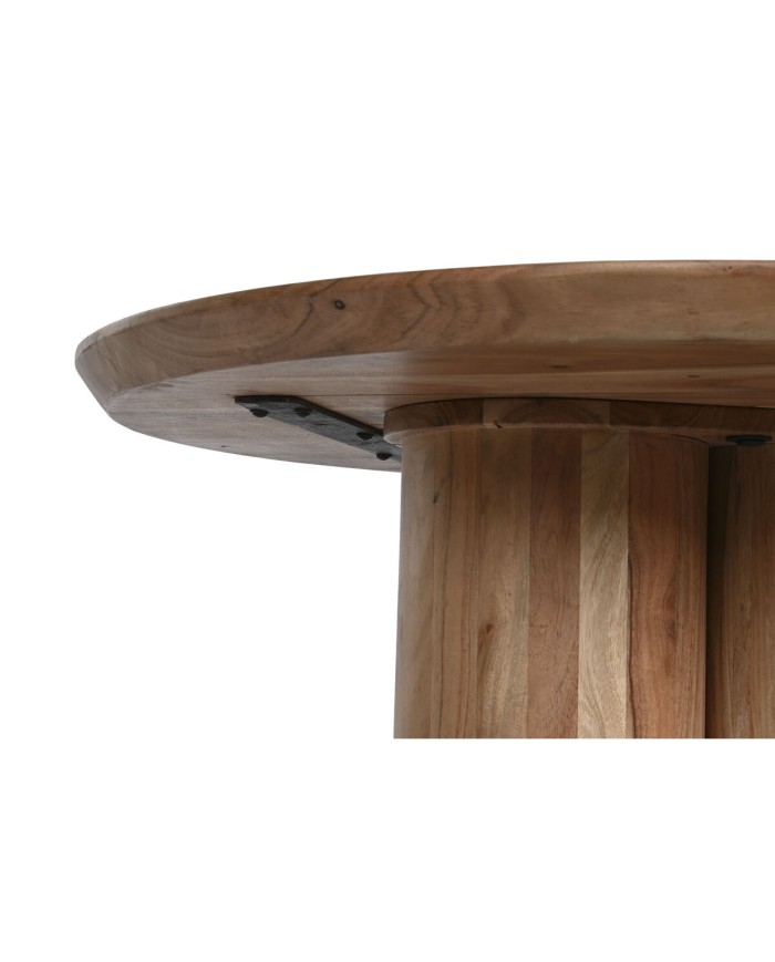 Tavolino da Caffè Home ESPRIT Marrone Naturale Legno di acacia 80 x 80 x 45 cm