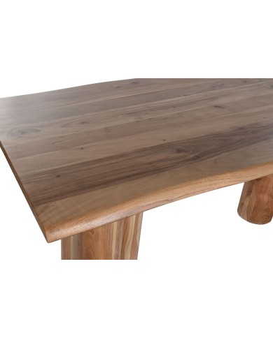 Tavolo da Pranzo Home ESPRIT Marrone Naturale Legno di acacia 200 x 100 x 76 cm